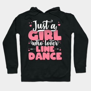 Just a girl who loves line dance gift for grandmother graphic Hoodie